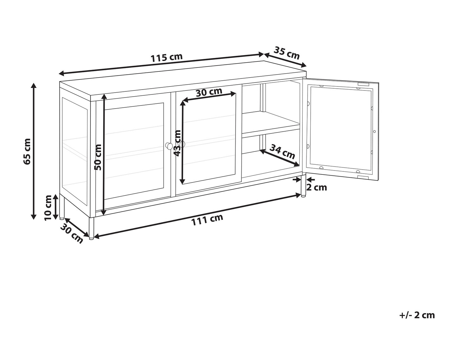 Шкаф Berwyn 2450 (Бял)