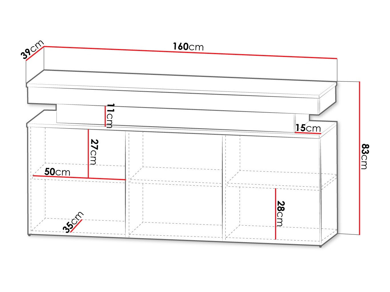 Шкаф Monfero (Бял + Бял гланц)