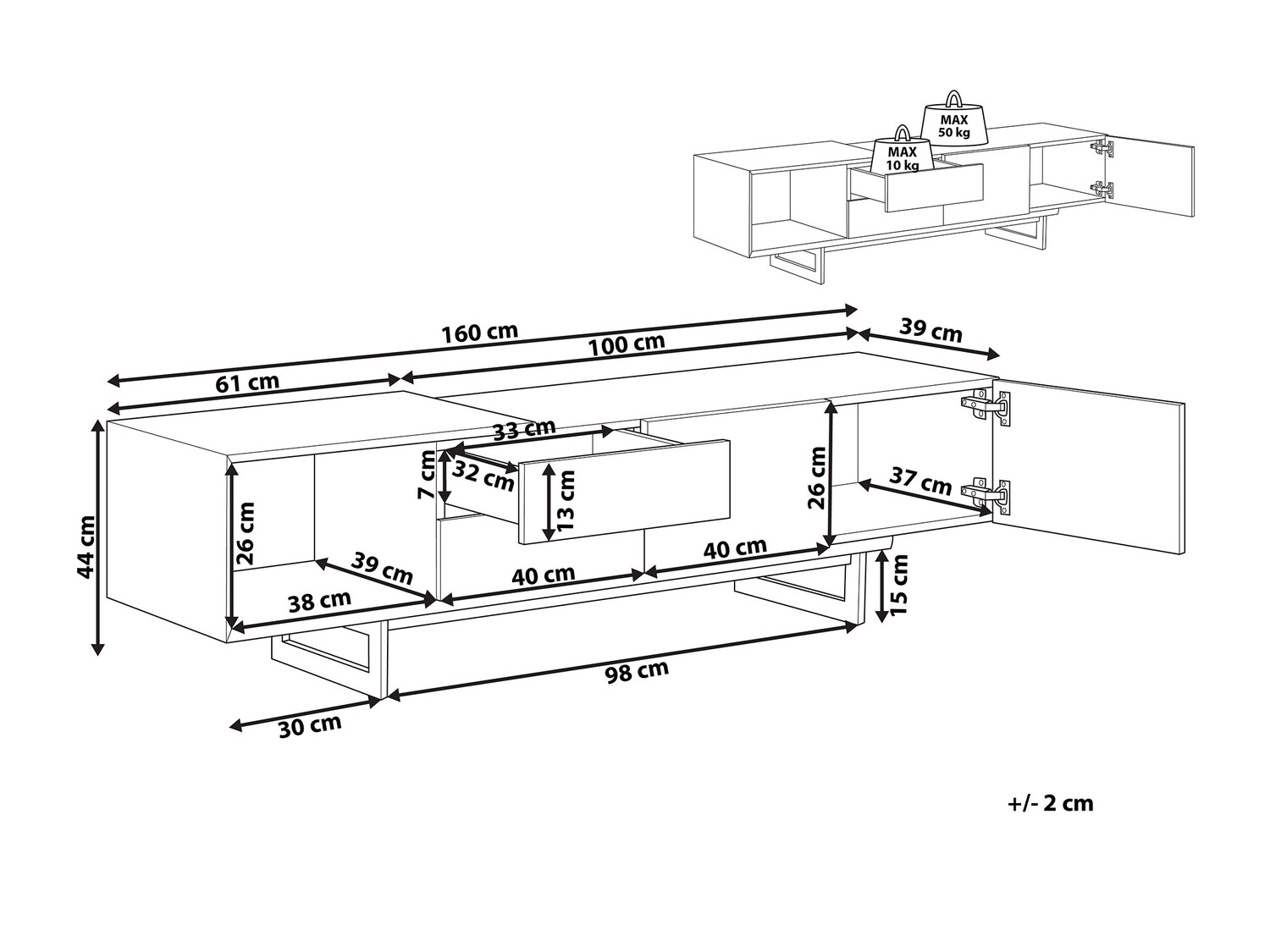 ТВ шкаф Berwyn 527