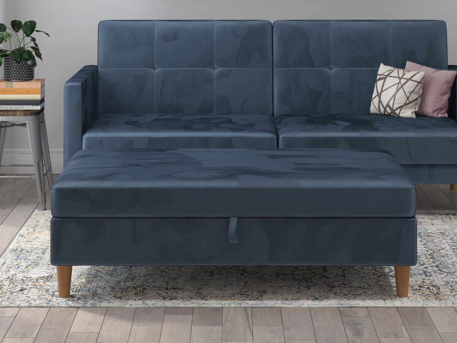 Тапицирана пейка Denton 1180 (Син)