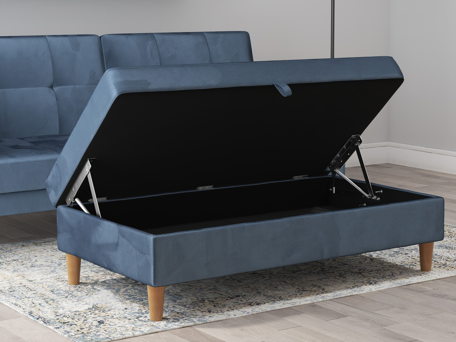 Тапицирана пейка Denton 1180 (Син)