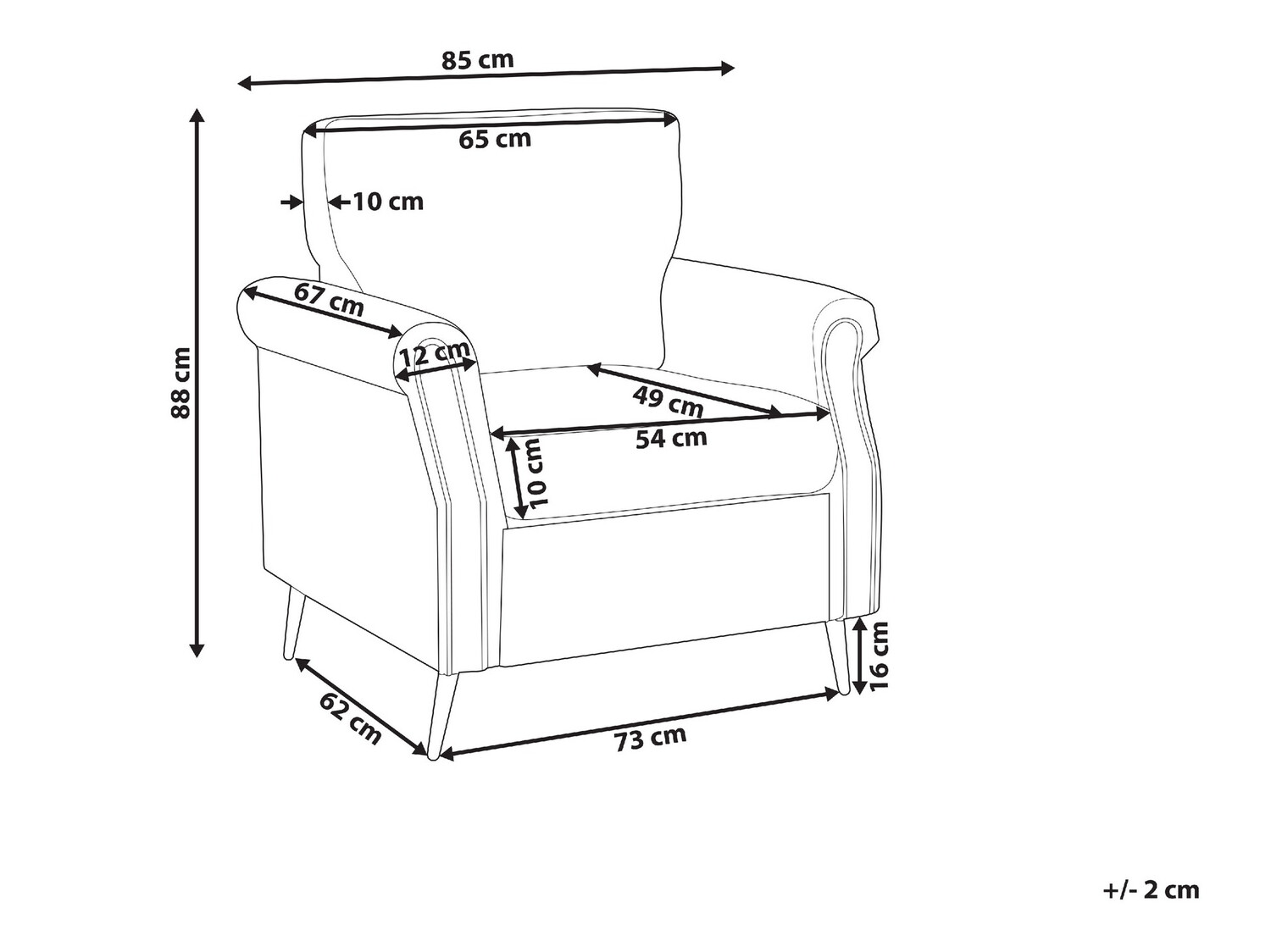 Фотьойл Berwyn 546 (Бял)