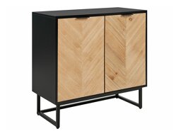Шкаф Berwyn 542 (Ярък дърво + Черен)