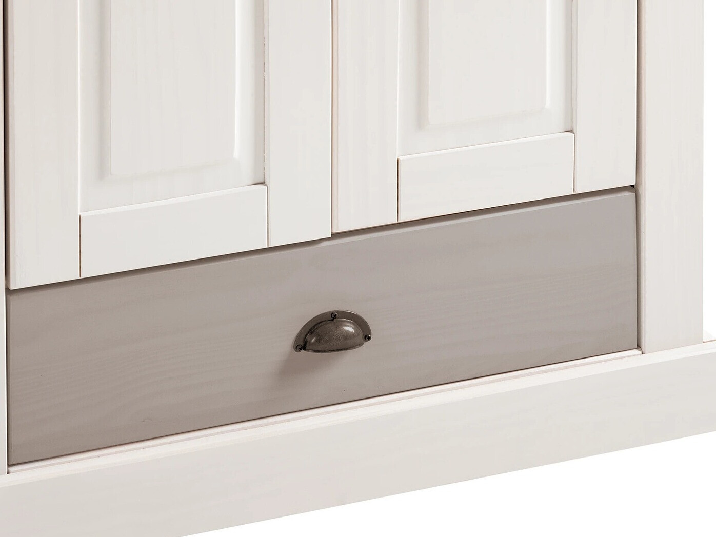 Гардероб Etviri 109 (Бял + Сив)