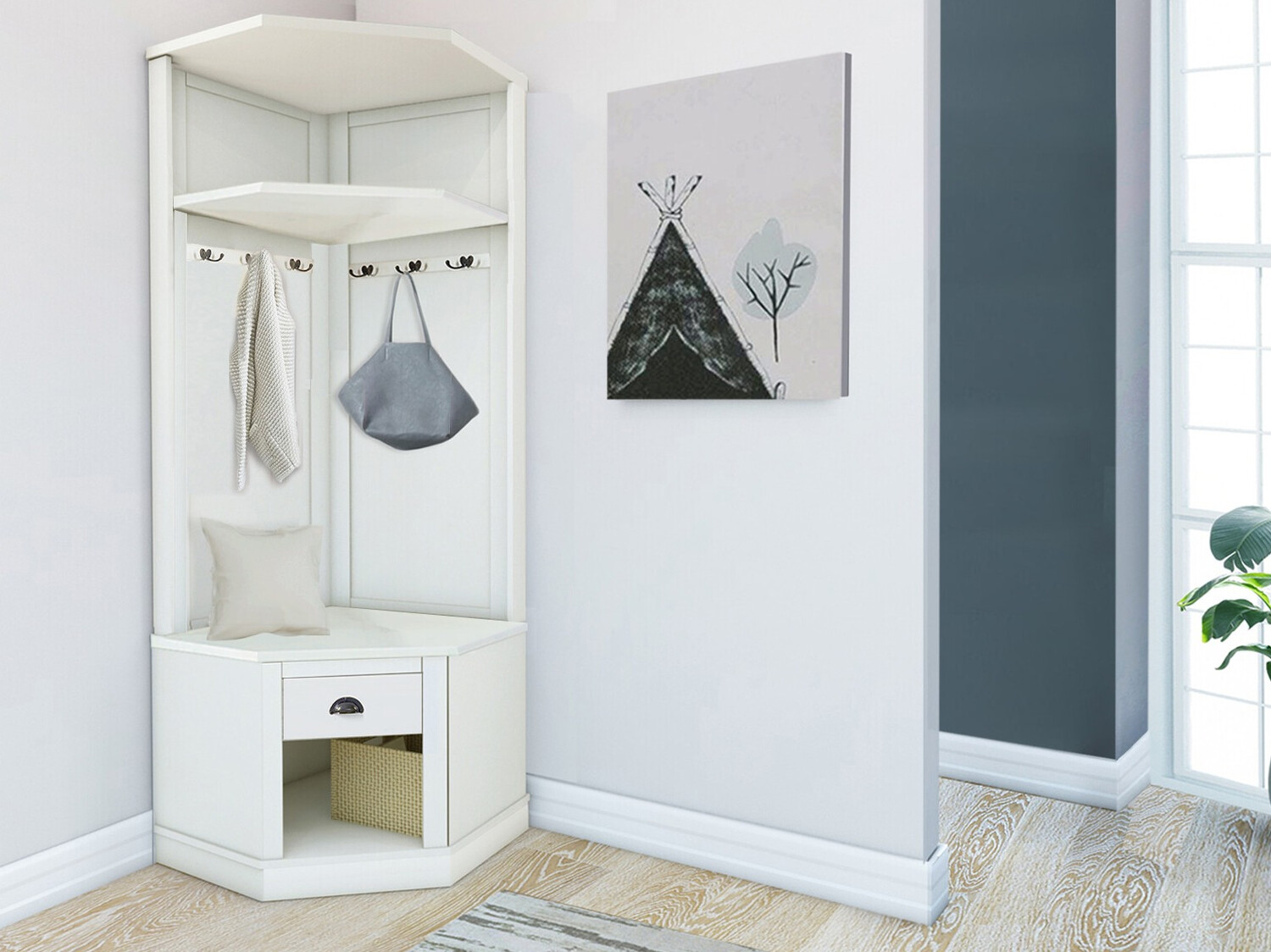 Комплект за антре Etviri 108 (Бял)