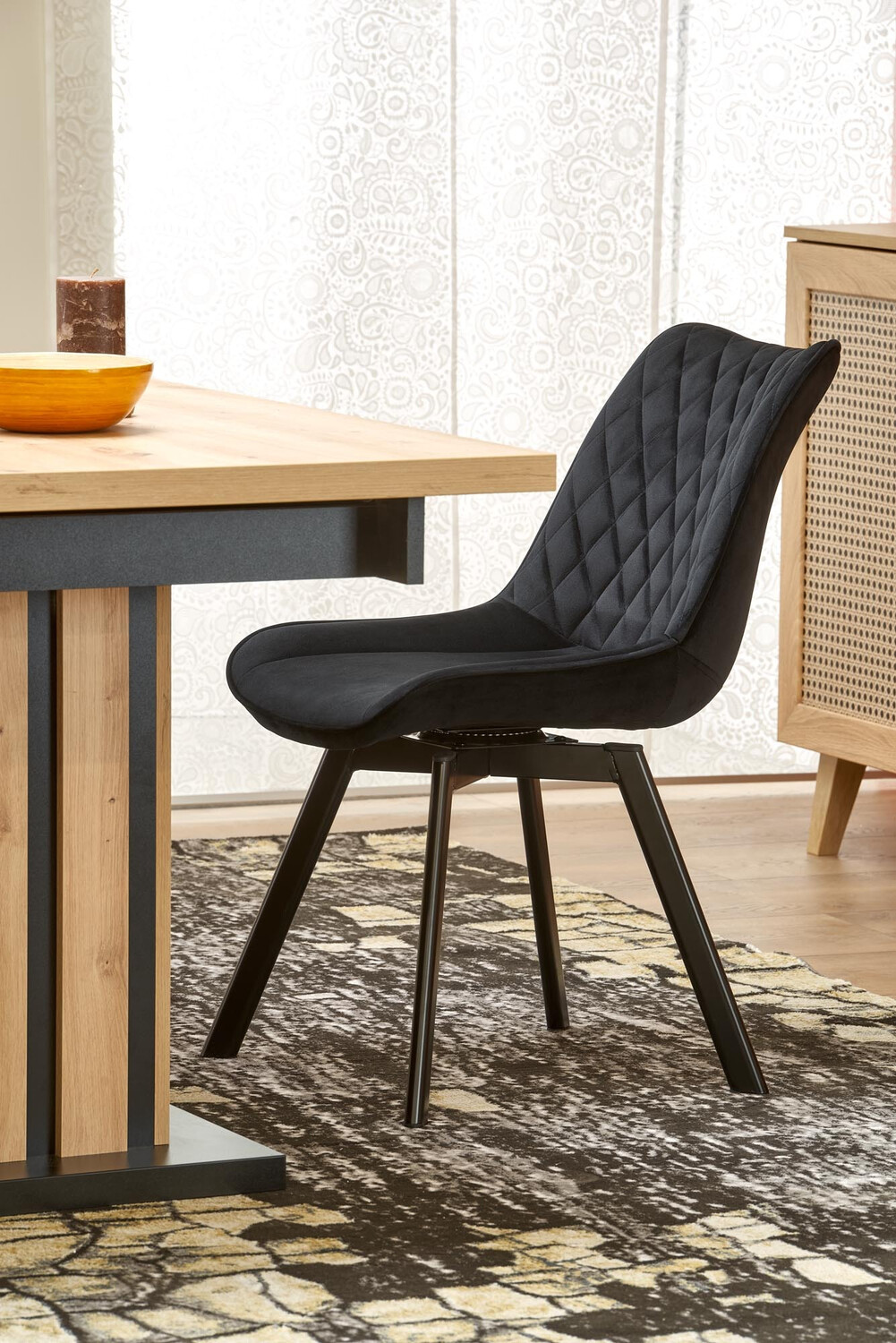 Стол Houston 1442 (Черен)