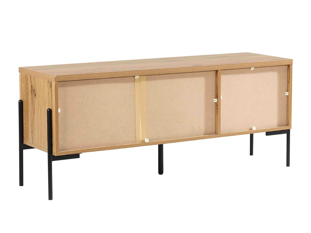 ТВ шкаф Denton 1189 (Черен + Дъб уотан)