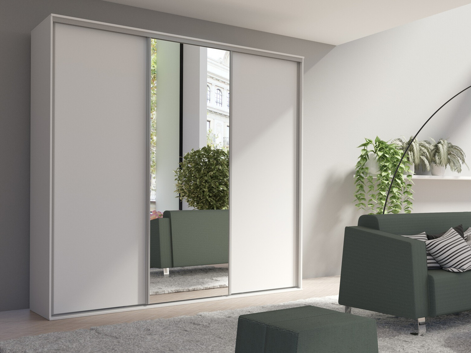 Гардероб Murrieta 181 (Бял)