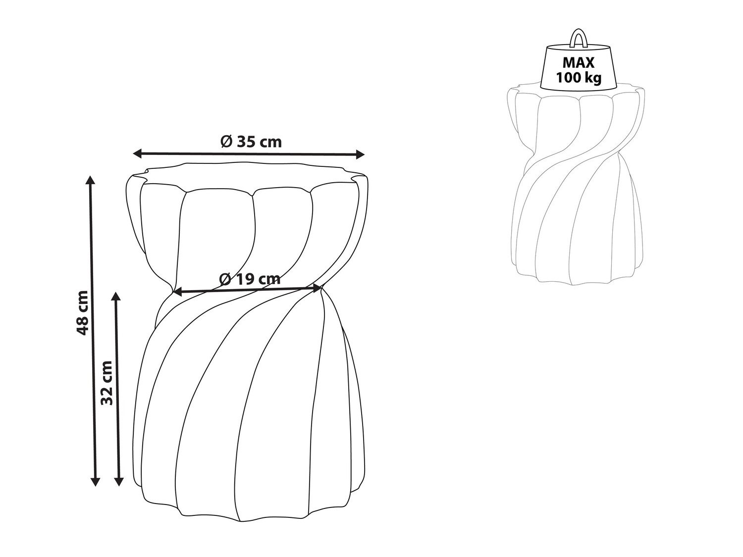 Помощна масичка Berwyn 604