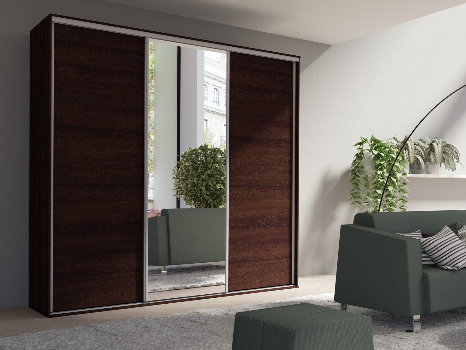 Гардероб Murrieta 145 (Сонома тъмен дъб)