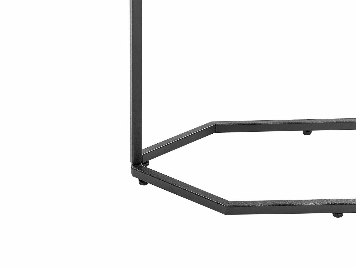 Конзолна маса Berwyn 615 (Черен + Бял мрамор)