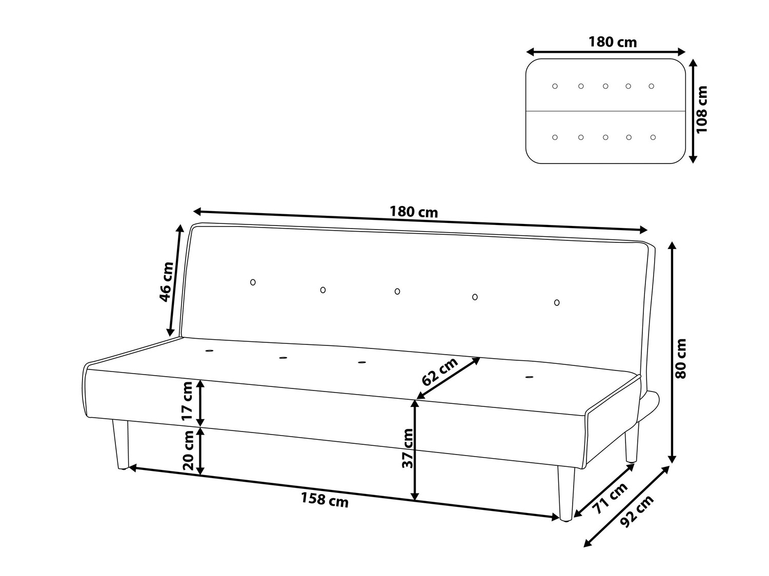 Разтегателен диван Berwyn 608 (Светло сив)