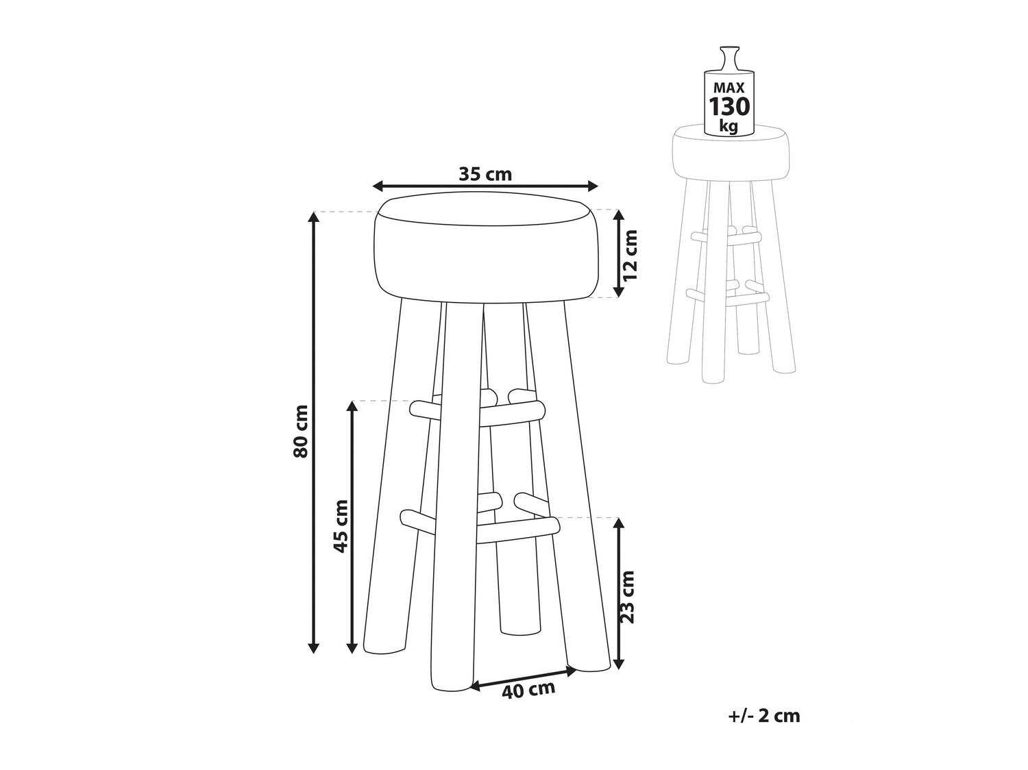 Бар стол Berwyn 624