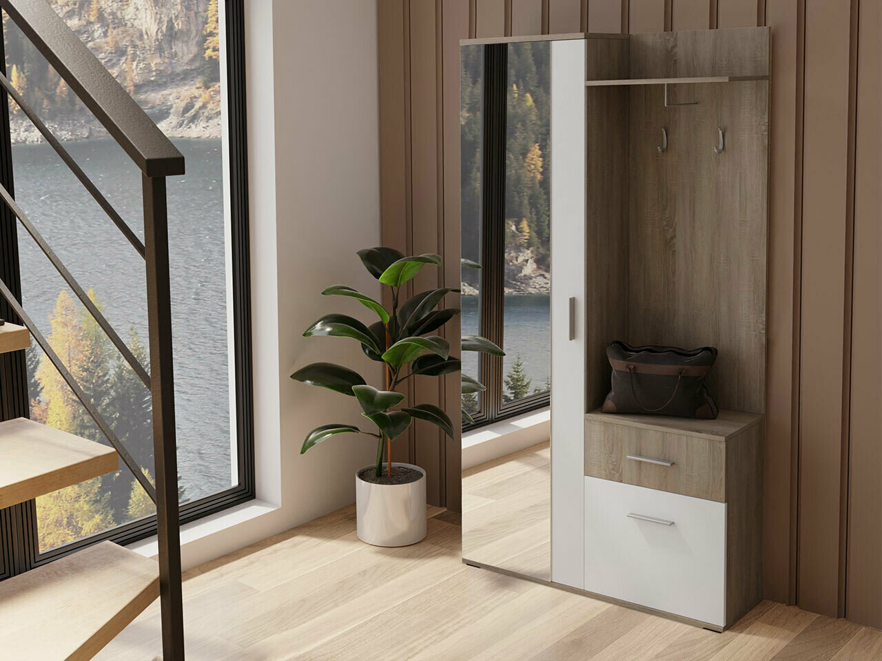 Комплект за антре Stanton 103 (Трюфел + Бял)