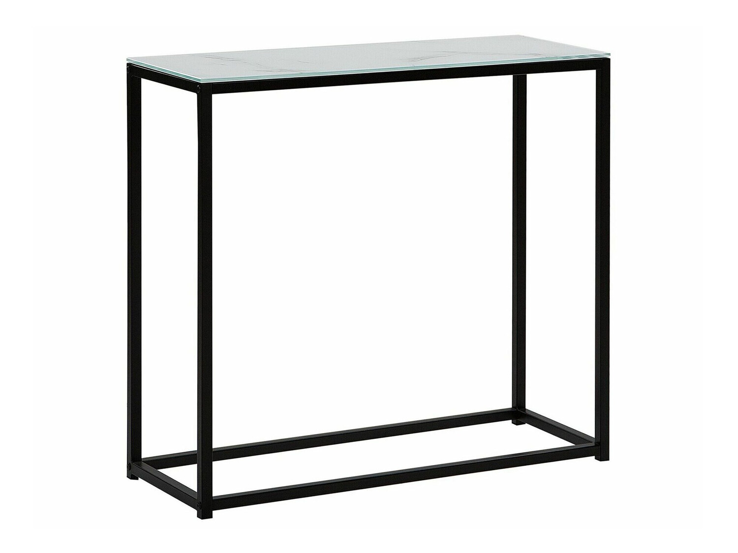 Конзолна маса Berwyn 650 (Черен + Бял мрамор)