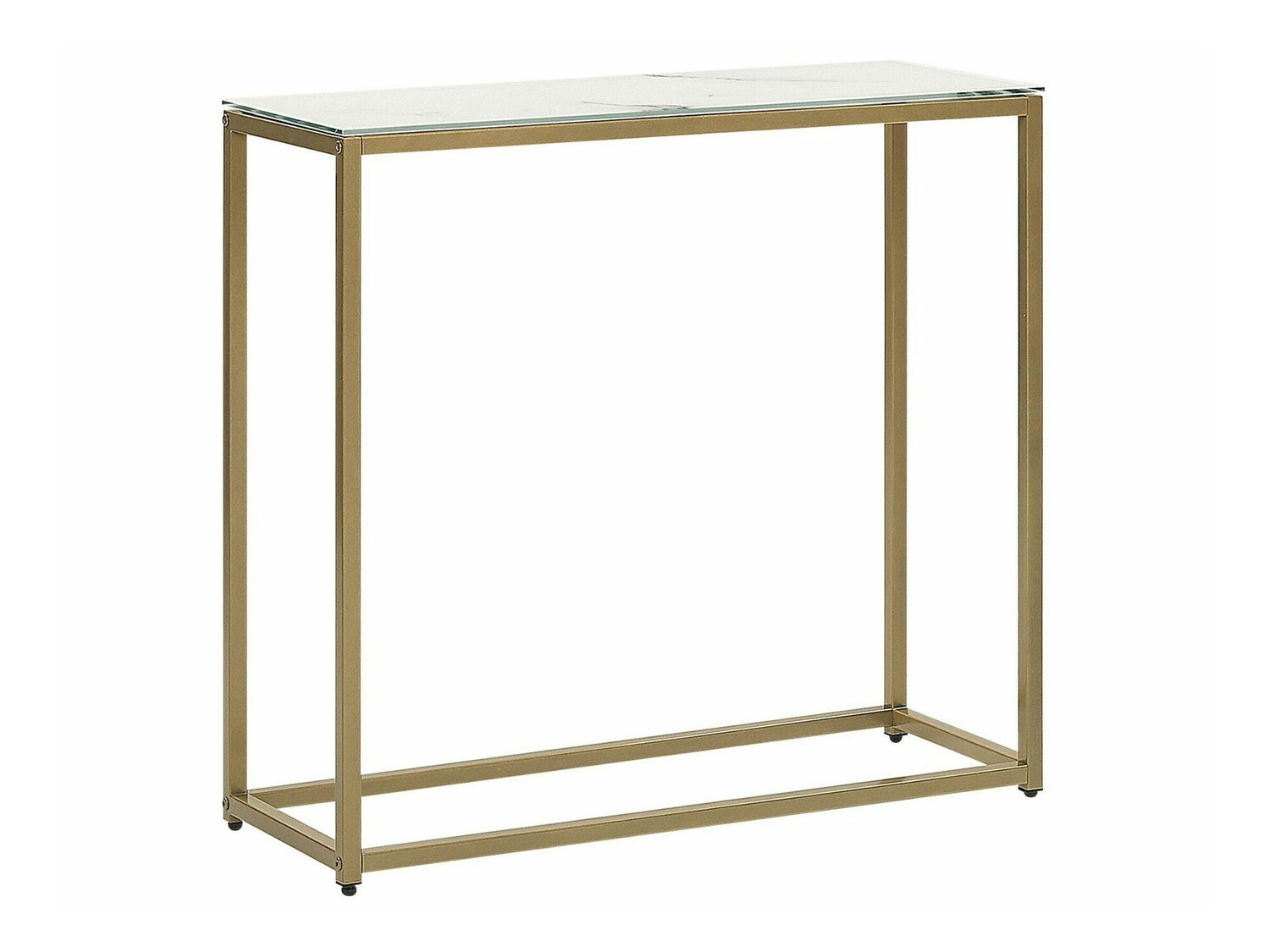 Конзолна маса Berwyn 650 (Златно + Бял мрамор)