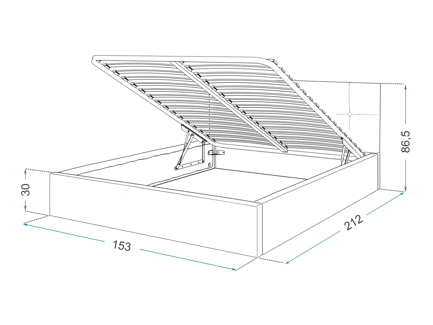 Легло Fairfield 106 (Антрацит)