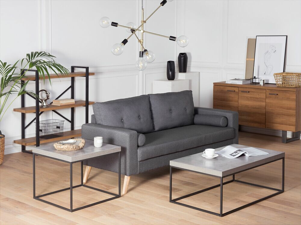 Масичка за кафе Berwyn 655 (Черен + Бетон)