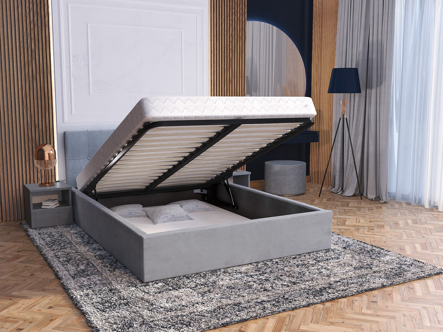 Легло Fairfield 107 (Сив)