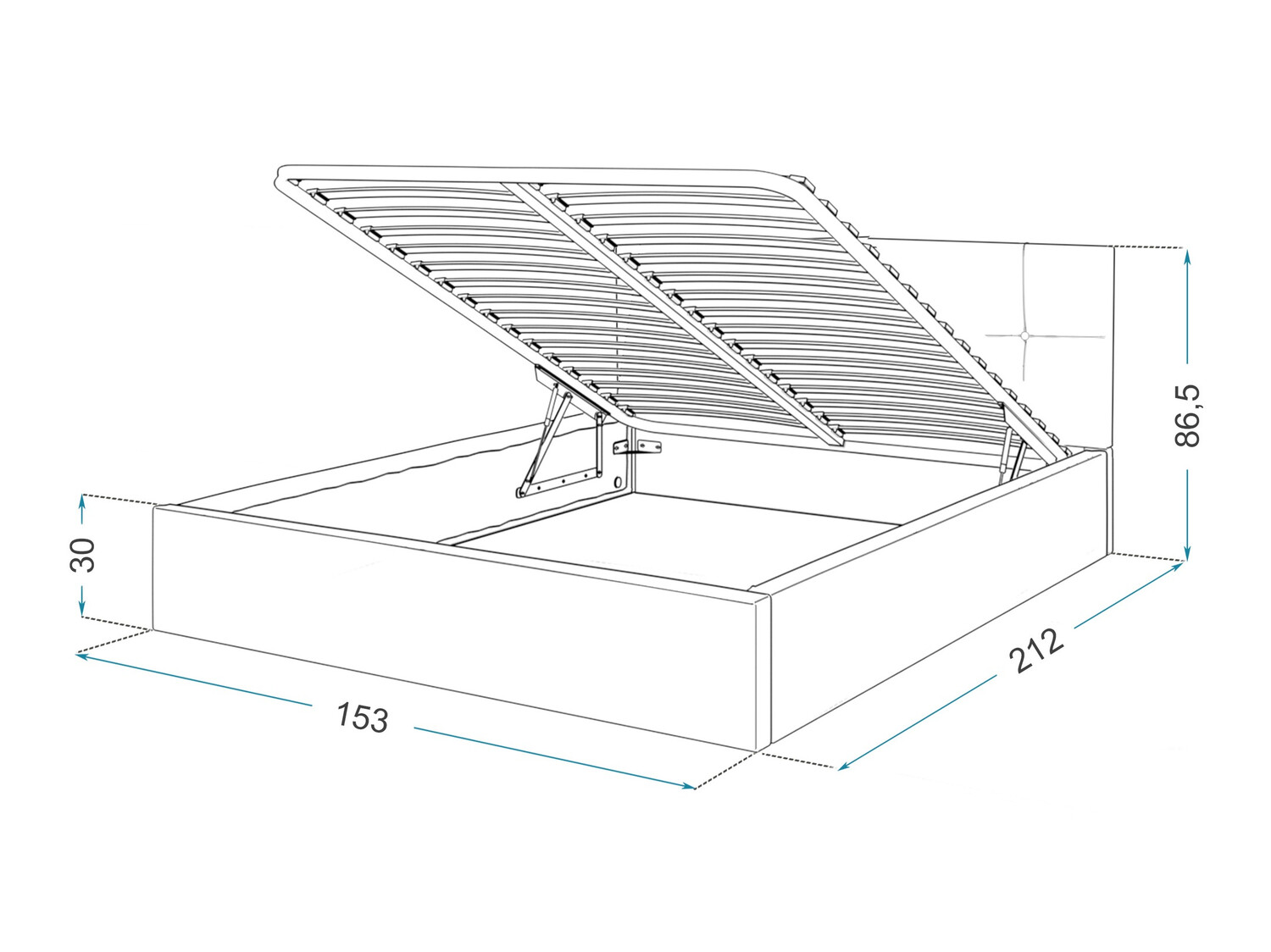 Легло Fairfield 107 (Бял)