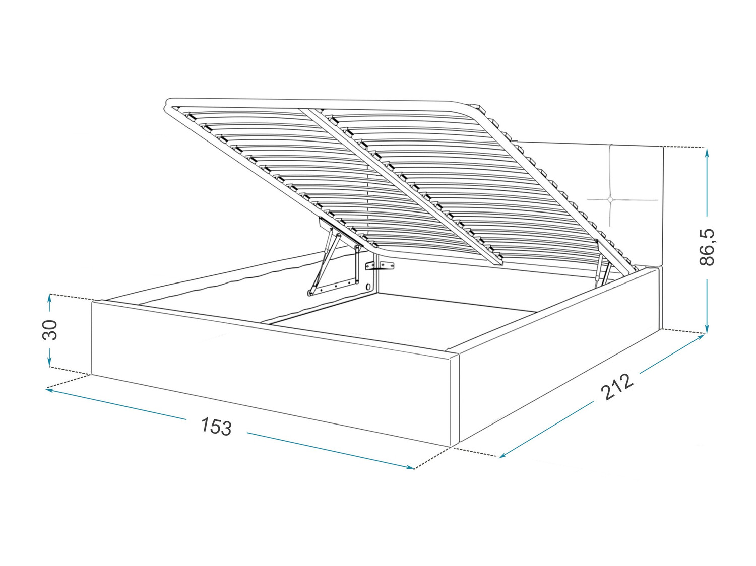 Легло Fairfield 107 (Пурпурен)