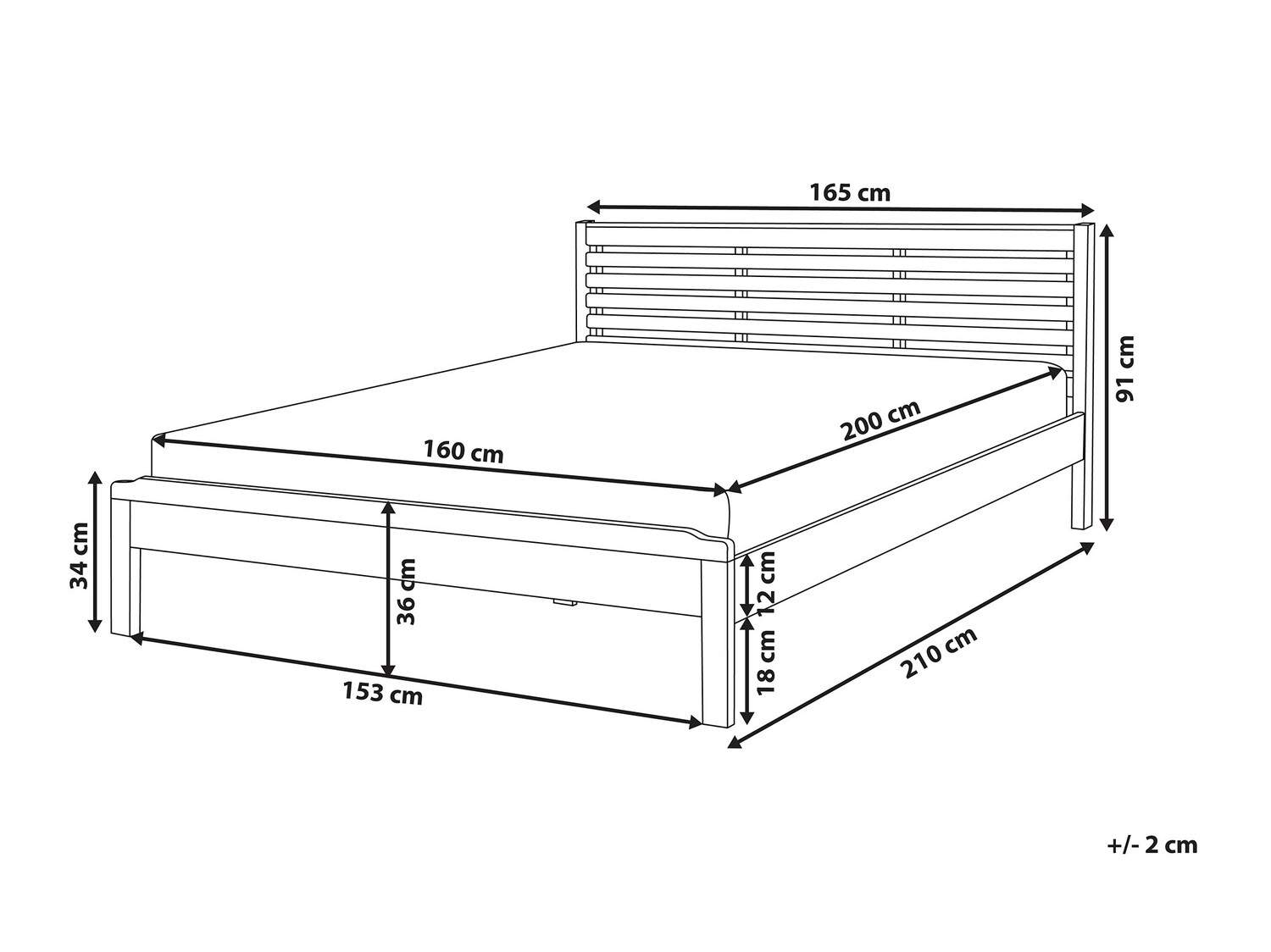 Легло Berwyn 700 (Ярък дърво)