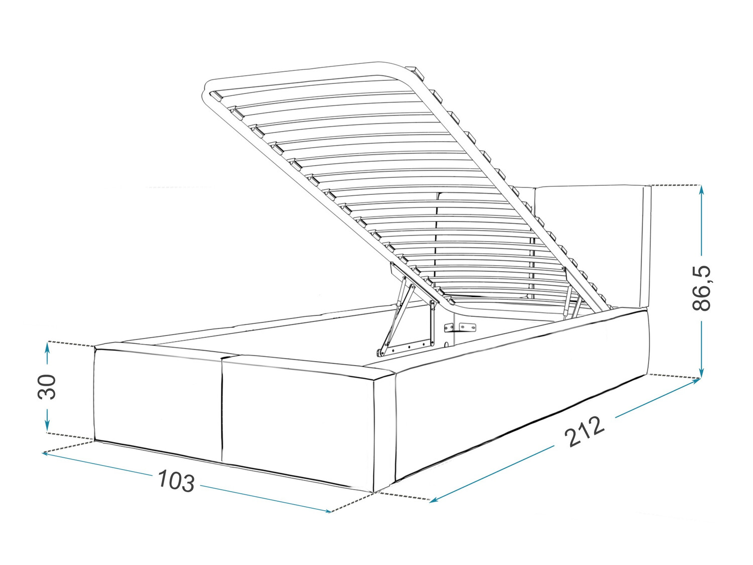 Легло Fairfield 109 (Бял)
