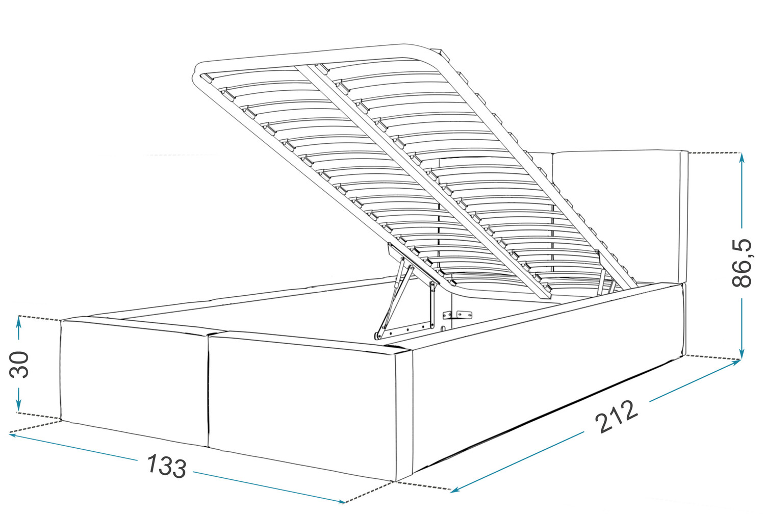 Легло Fairfield 109 (Бял)