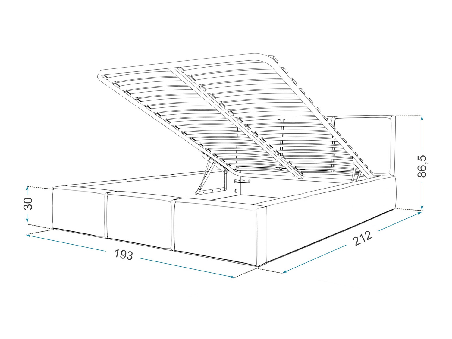 Легло Fairfield 109 (Кафяв)