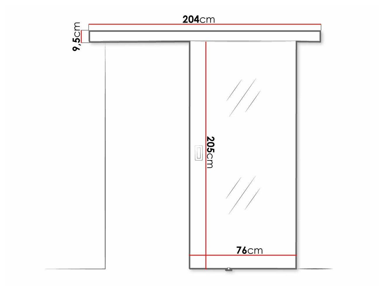 Плъзгаща се врата Dover 205