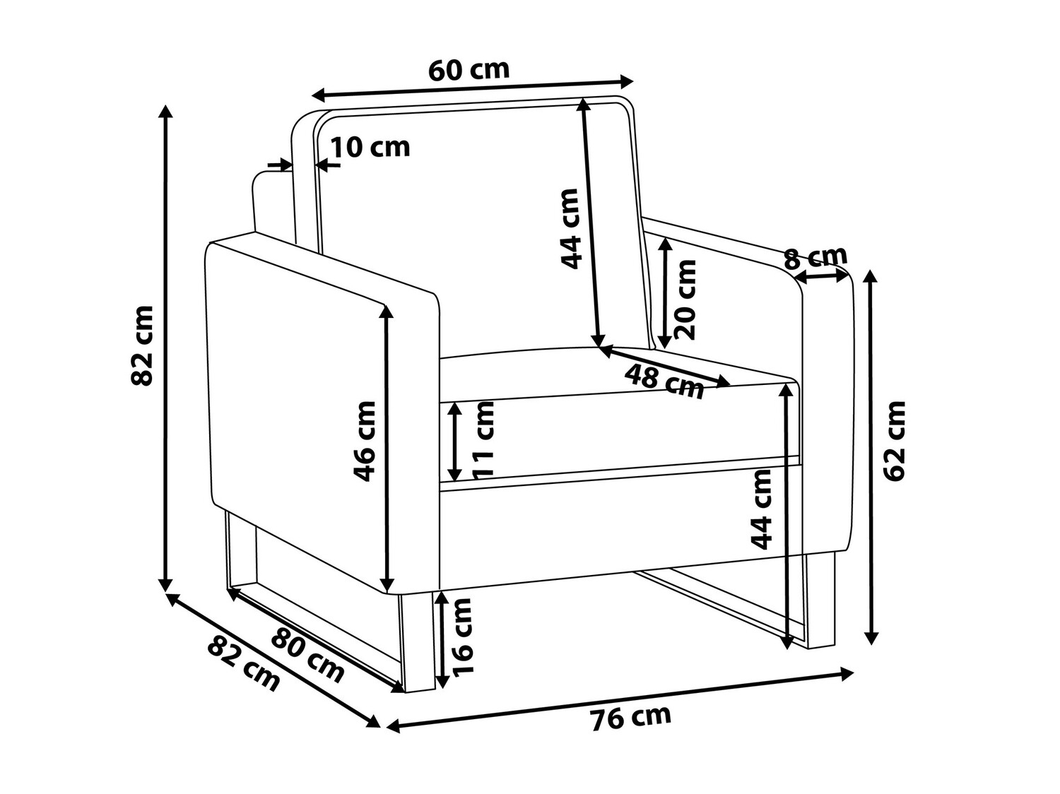 Фотьойл Berwyn 732 (Кафяв)