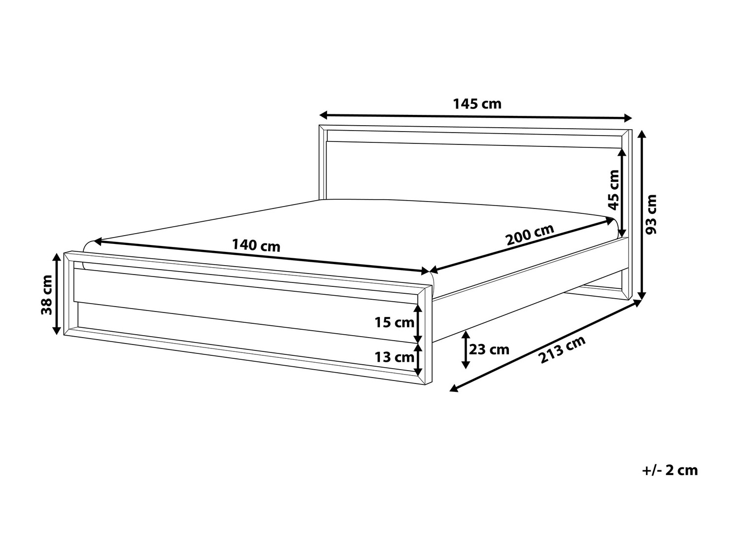 Легло Berwyn 742 (Тъмно дърво)