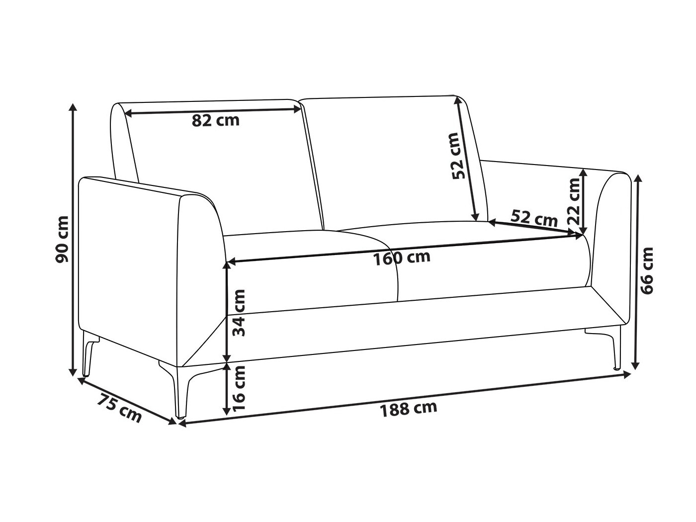 Диван Berwyn 765 (Зелен)