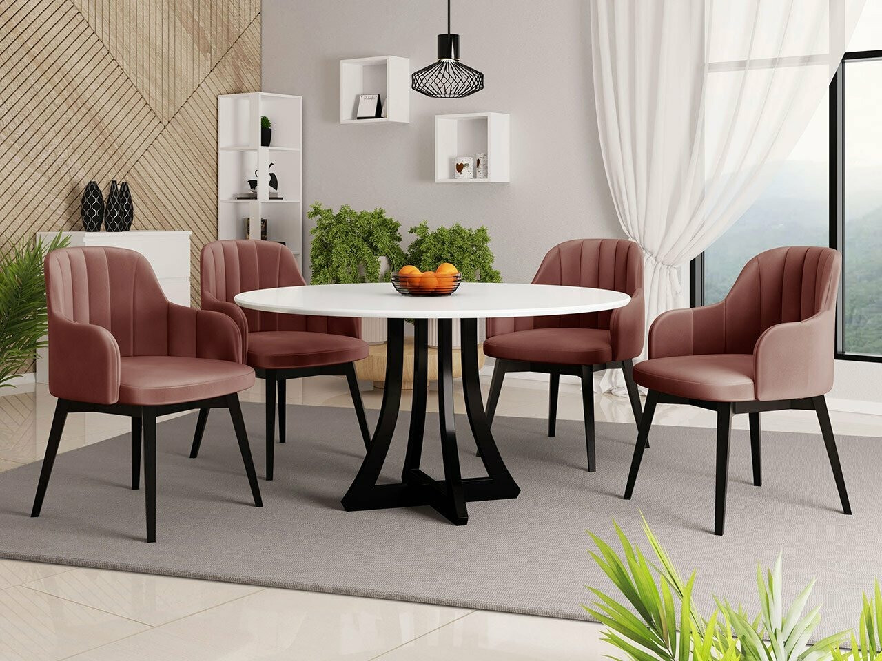 Стол Racine 105 (Черен + Magic Velvet 2258)