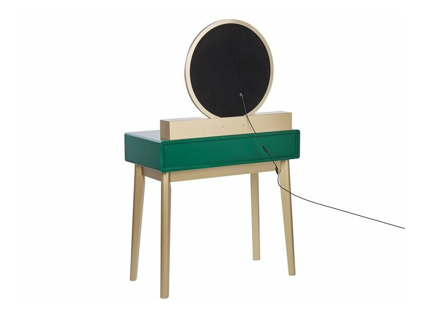 Тоалетка Berwyn 830 (Зелен + Златно)