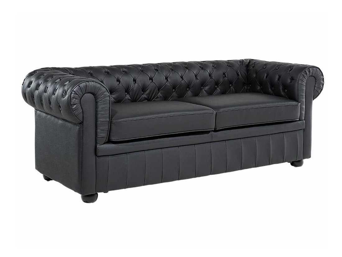Chesterfield диван Berwyn 832 (Черен)