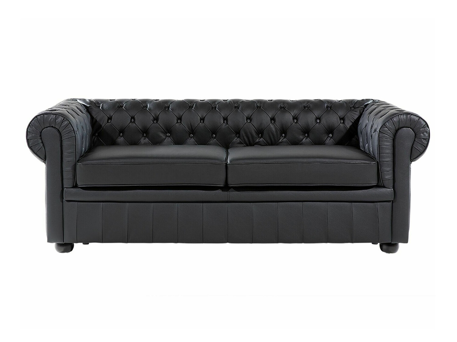 Chesterfield диван Berwyn 832 (Черен)