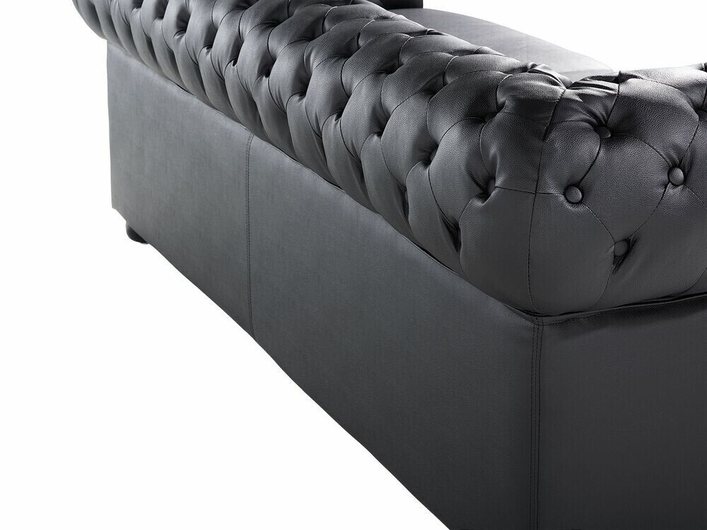Chesterfield диван Berwyn 832 (Черен)