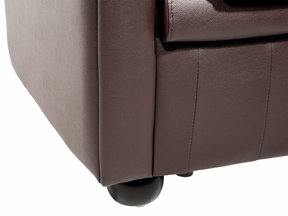 Chesterfield диван Berwyn 832 (Тъмнокафяв)