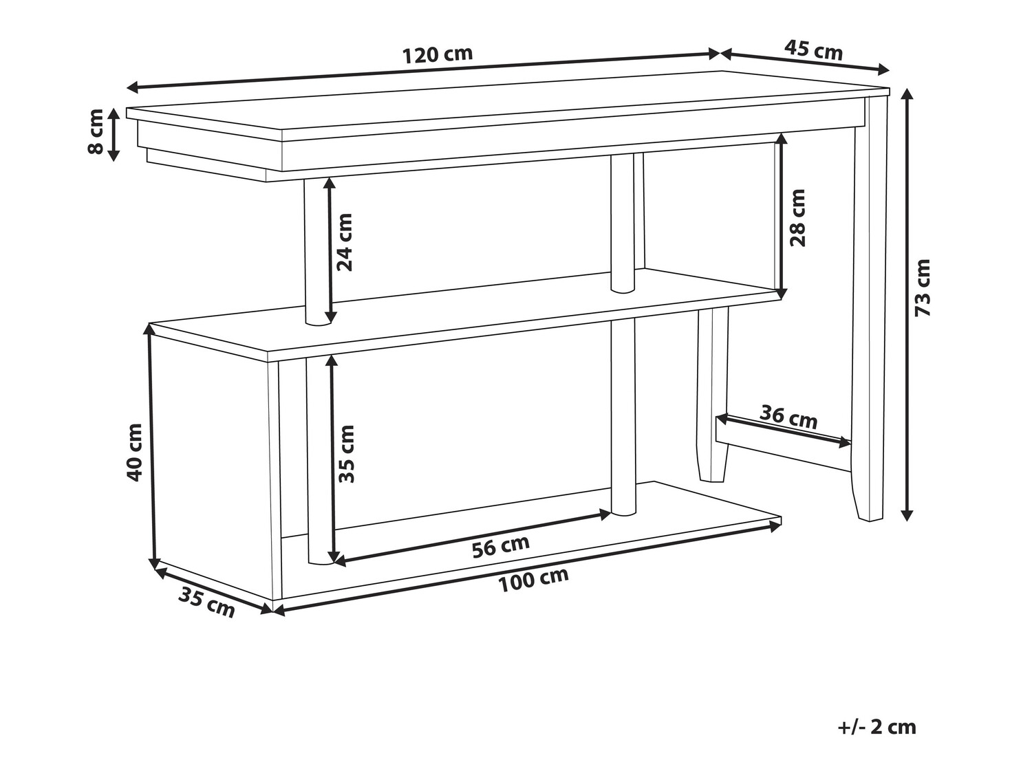 Ъглово офис бюро Berwyn 838