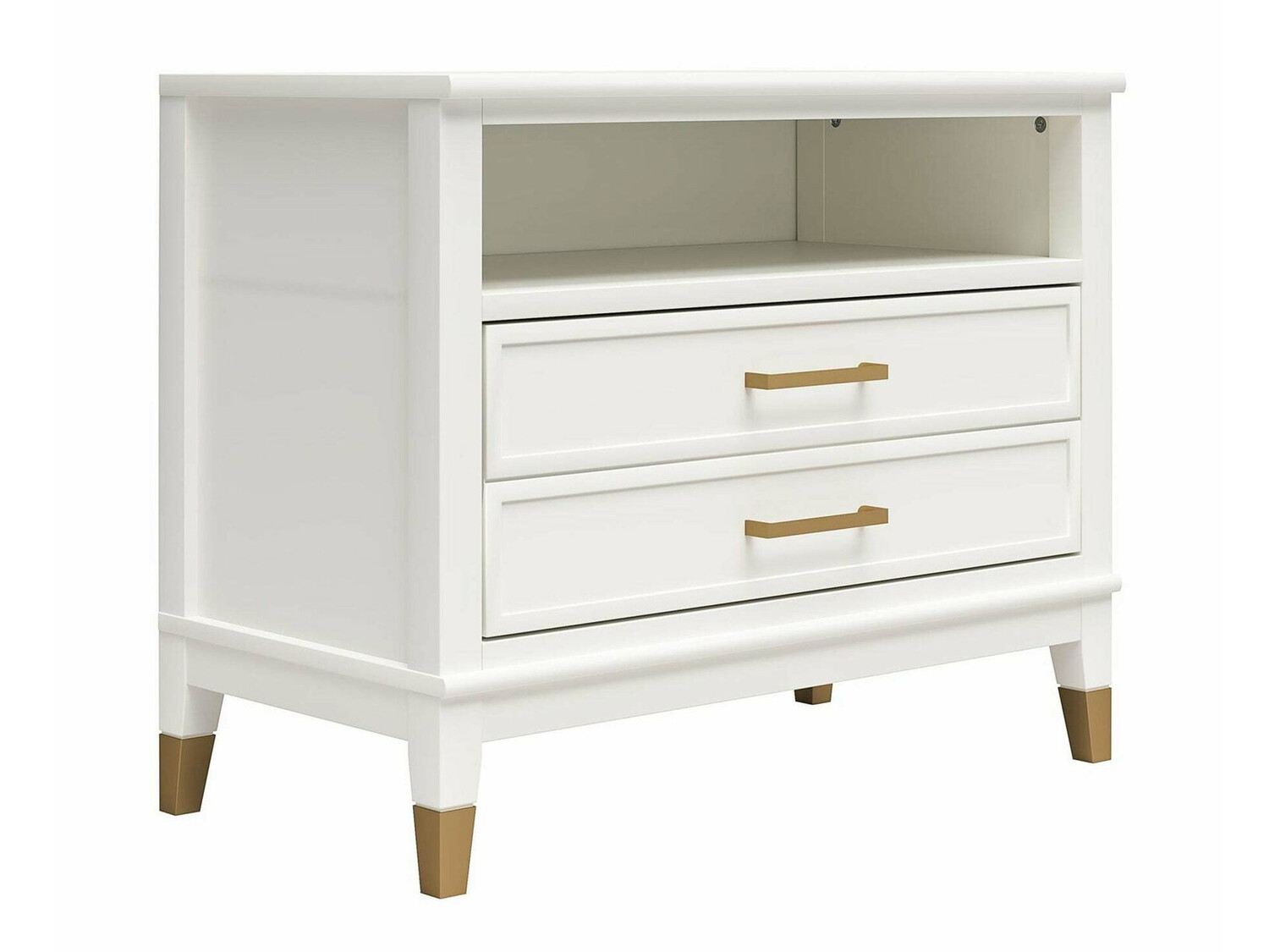 Нощно шкафче CosmoLiving by Cosmopolitan Belromu 107 (Бял)
