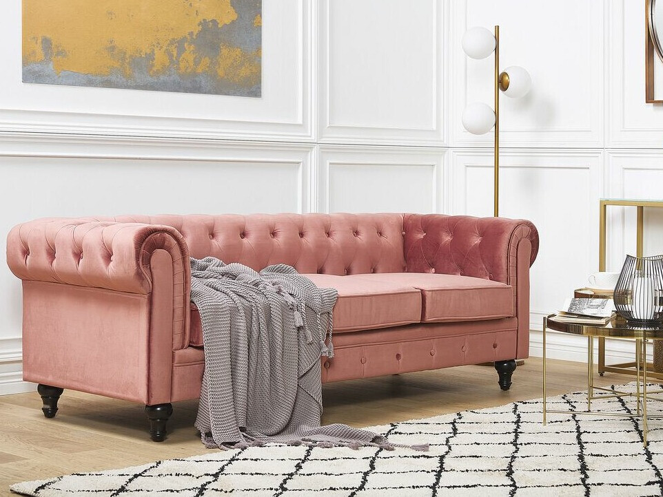 Chesterfield диван Cirdoro 101 (Пурпурен)