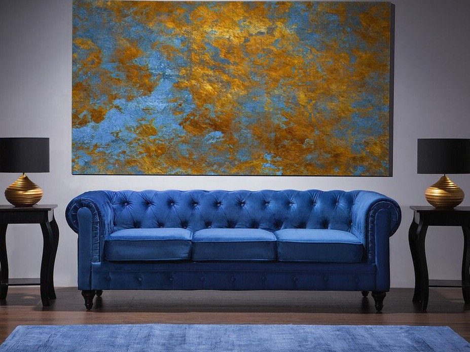 Chesterfield диван Cirdoro 101 (Син)