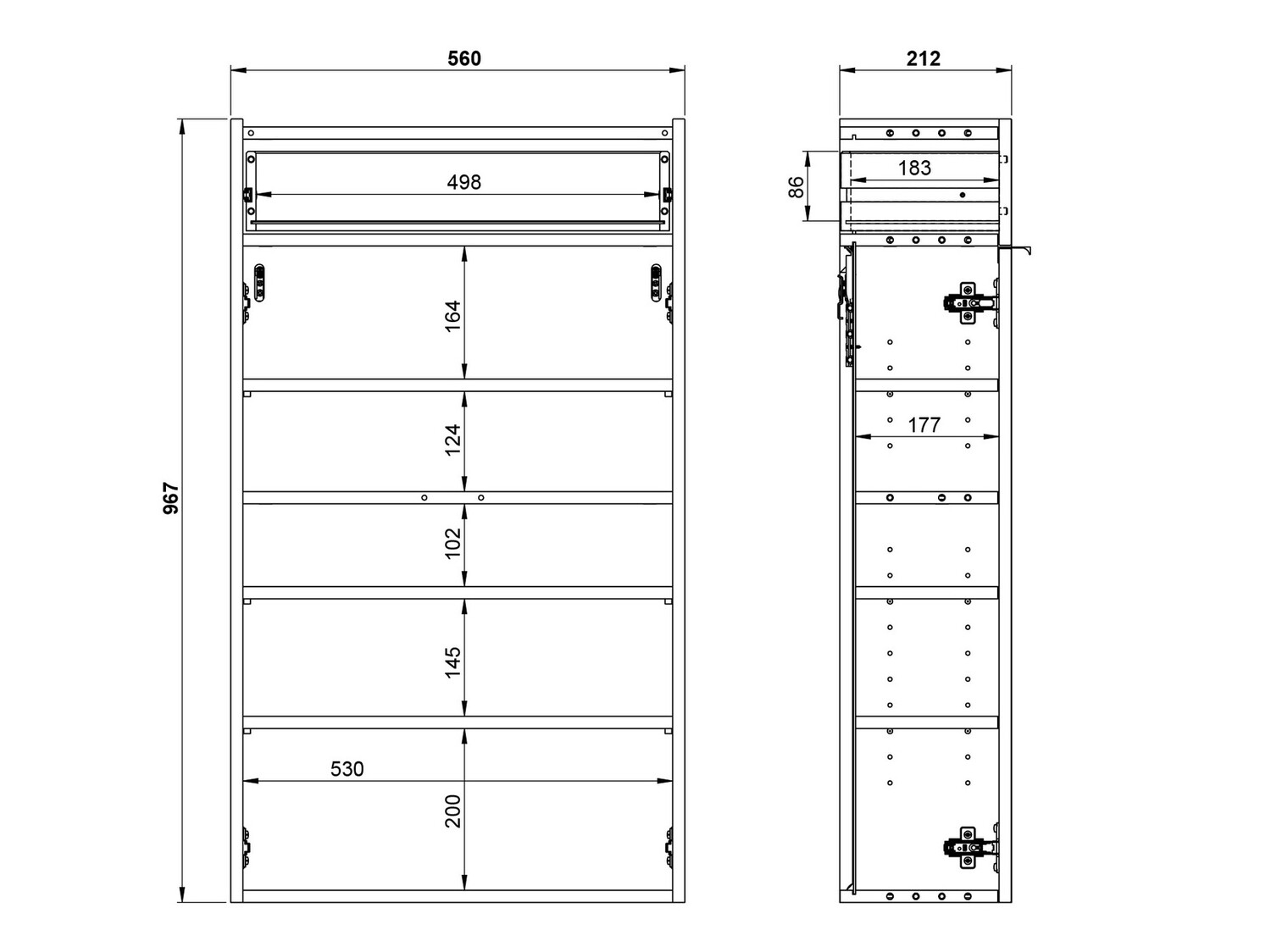 Комплект за антре Cirsale 104 (Графит + Navarra дъб)