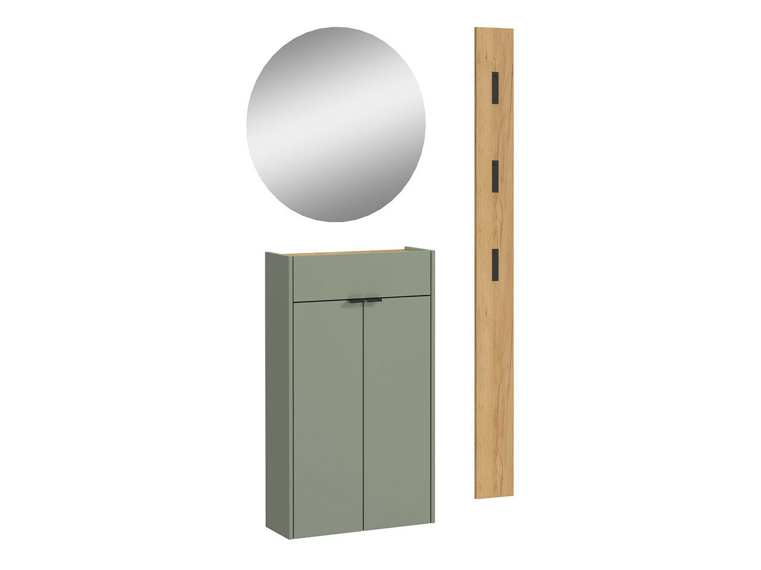 Комплект за антре Cirsale 104 (Пепеливо зелен + Navarra дъб)