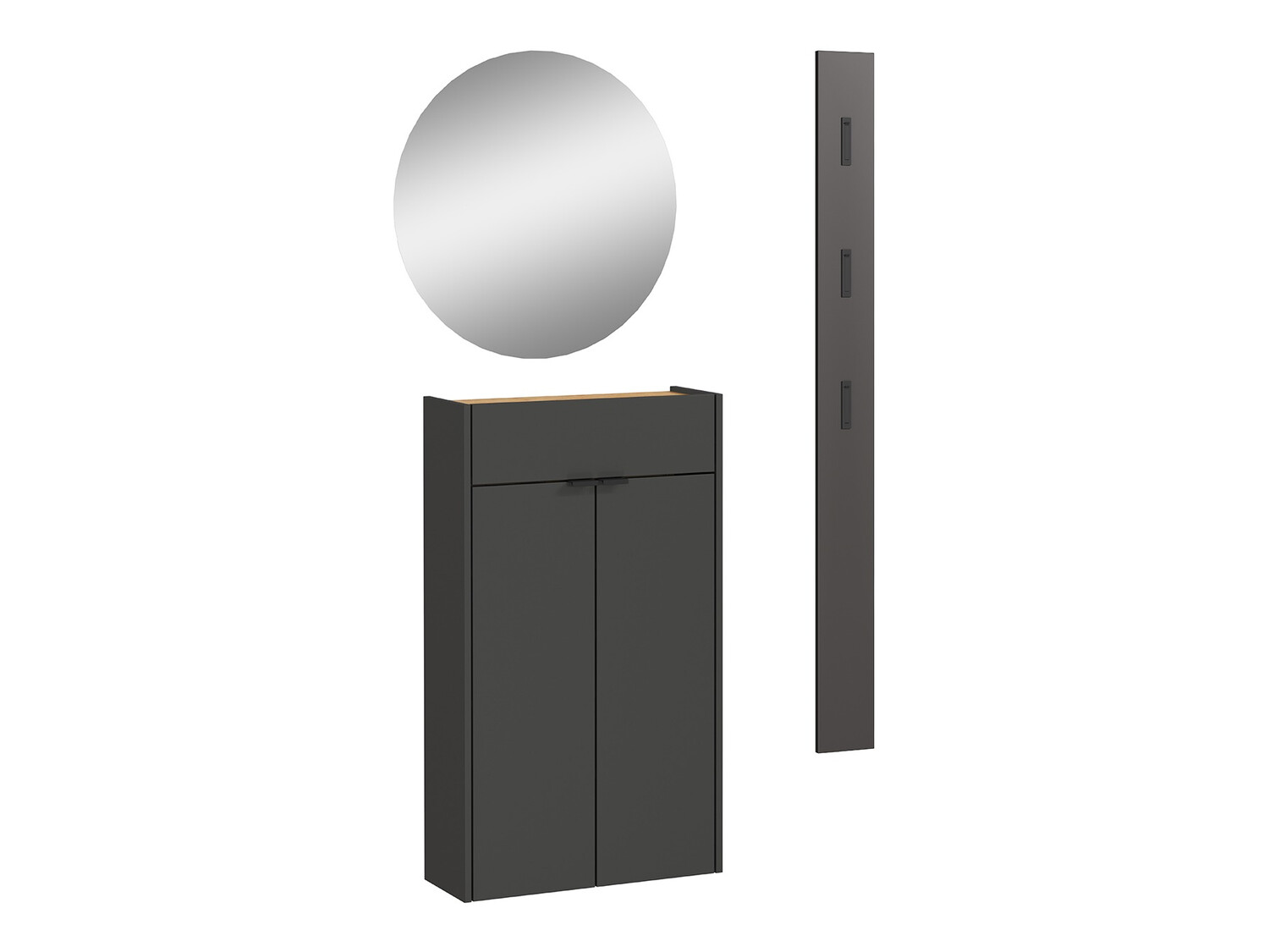 Комплект за антре Cirsale 104 (Графит + Navarra дъб)