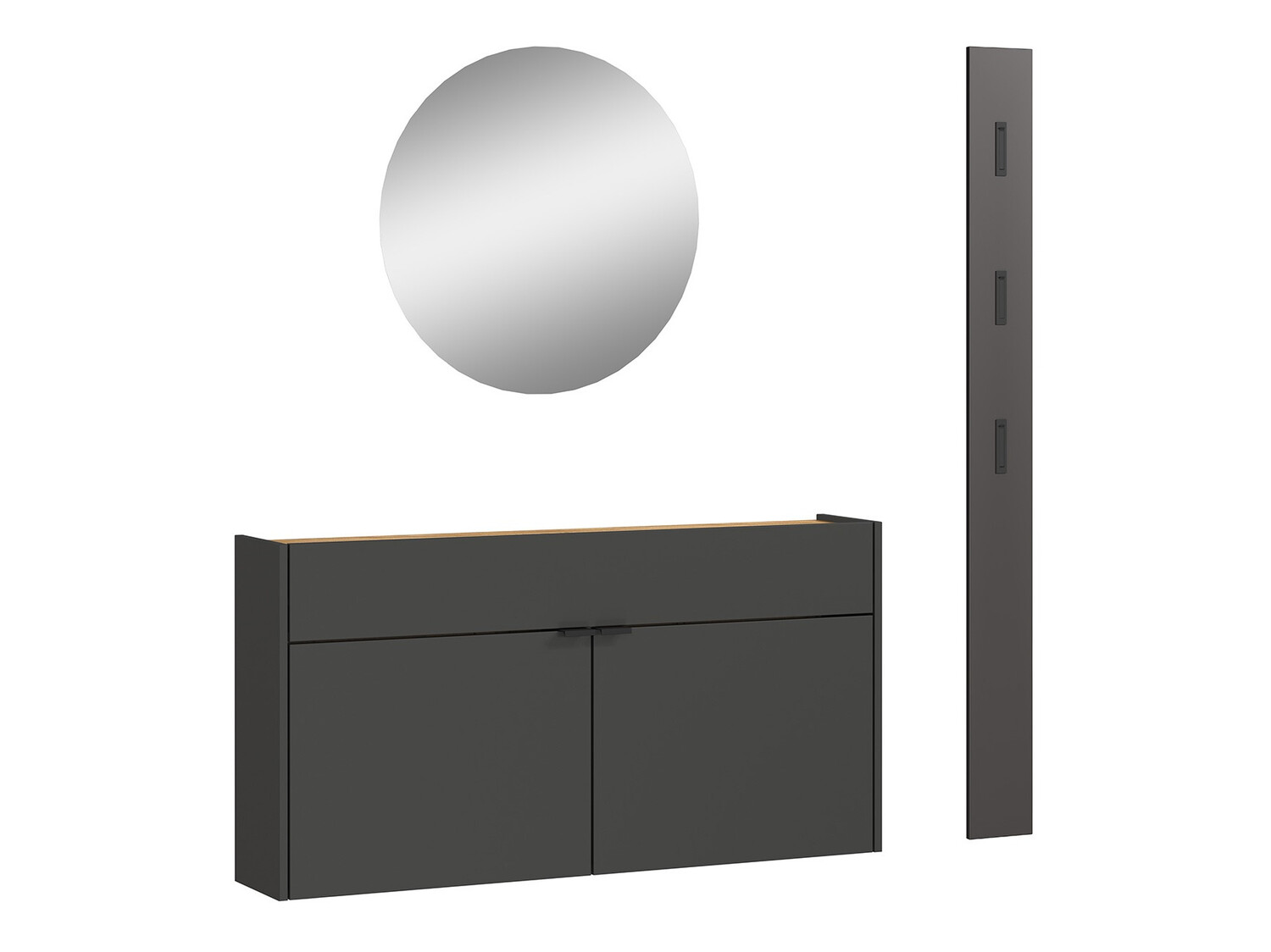 Комплект за антре Cirsale 106 (Графит + Navarra дъб)