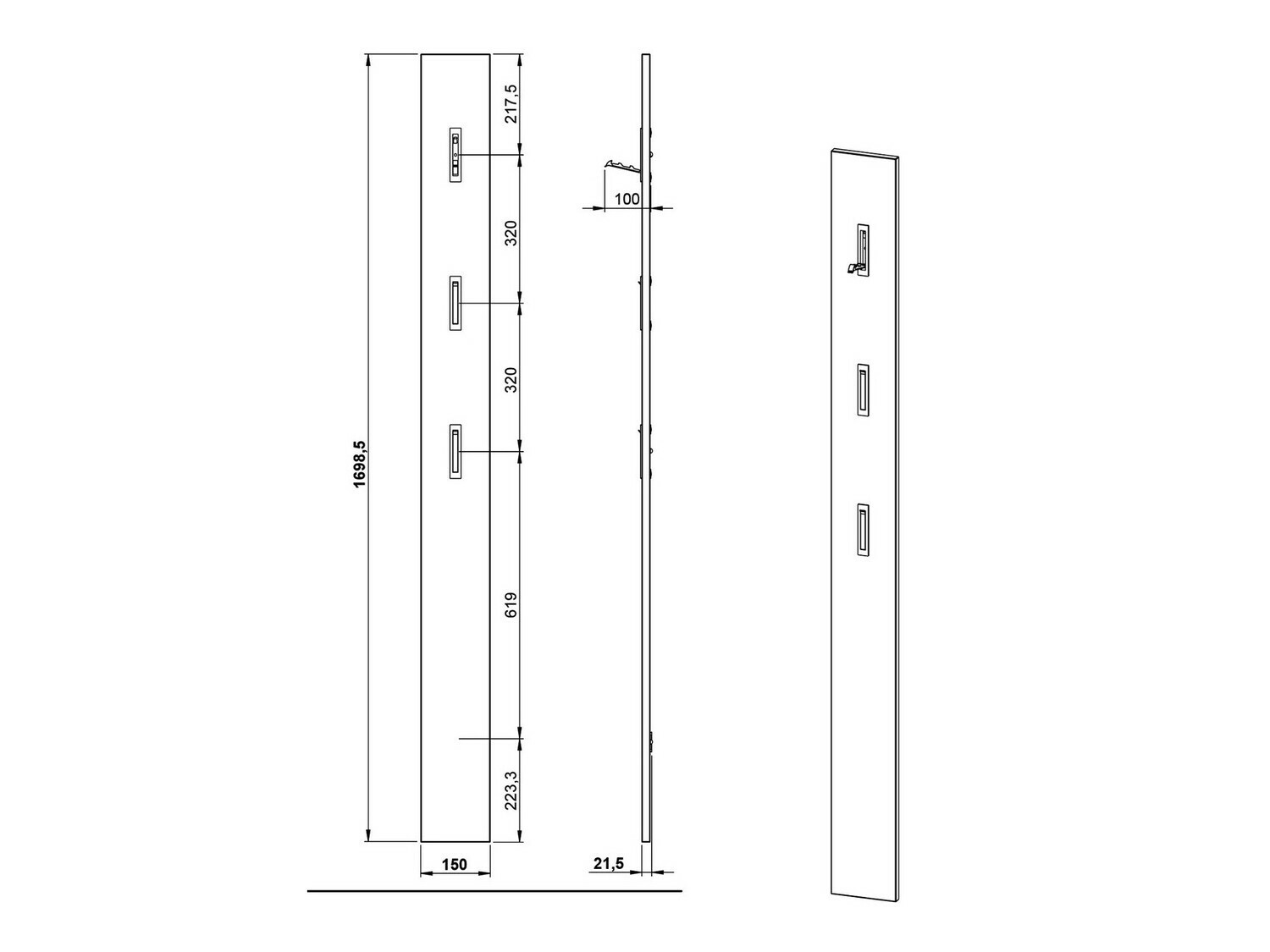 Комплект за антре Cirsale 106 (Пепеливо зелен + Navarra дъб)