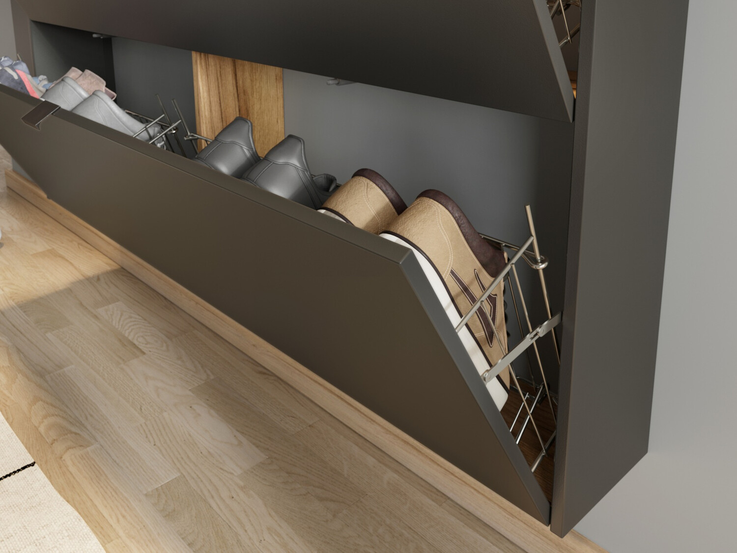 Комплект за антре Cirsale 109 (Графит + Navarra дъб)