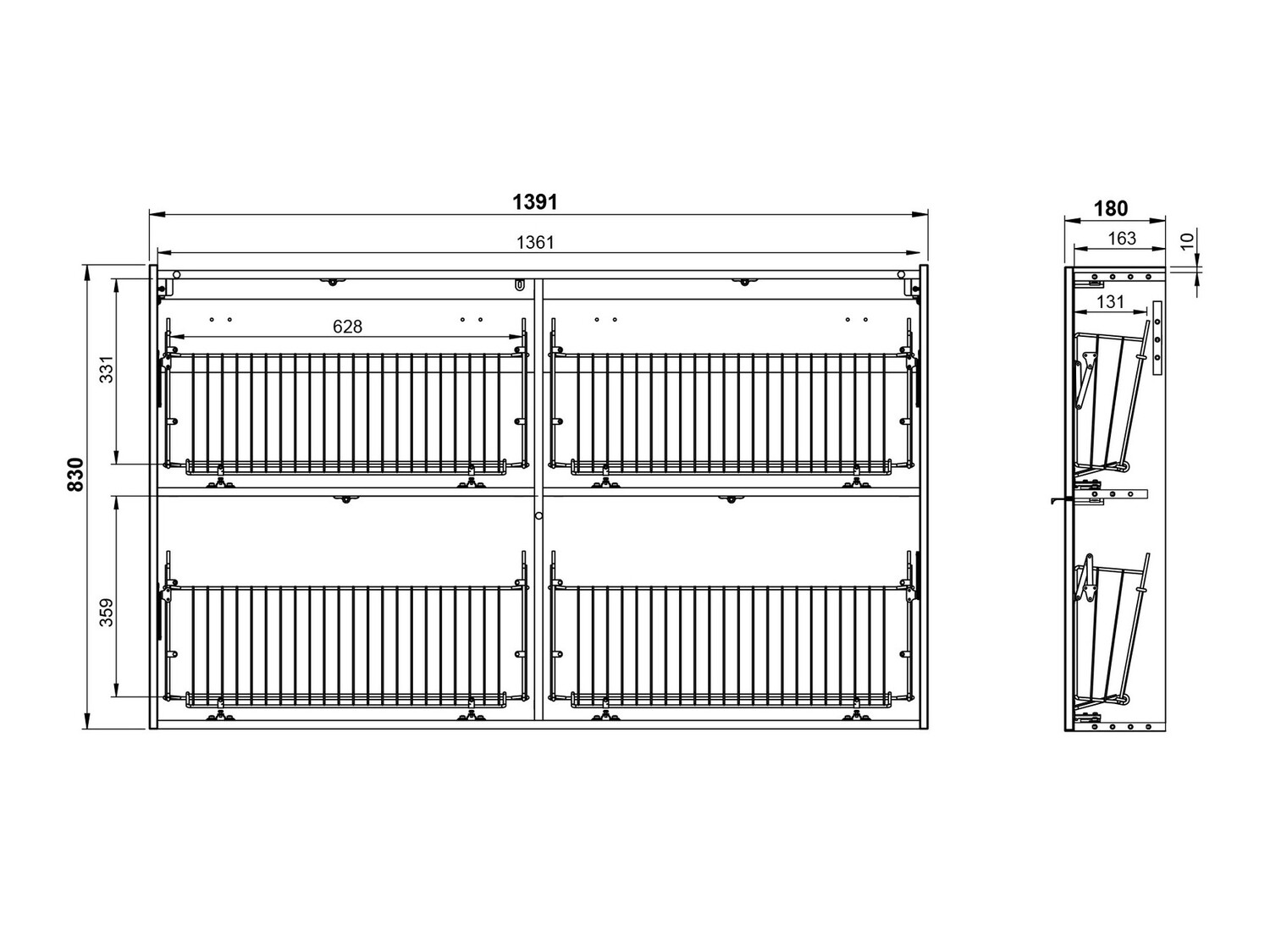 Комплект за антре Cirsale 109 (Графит + Navarra дъб)